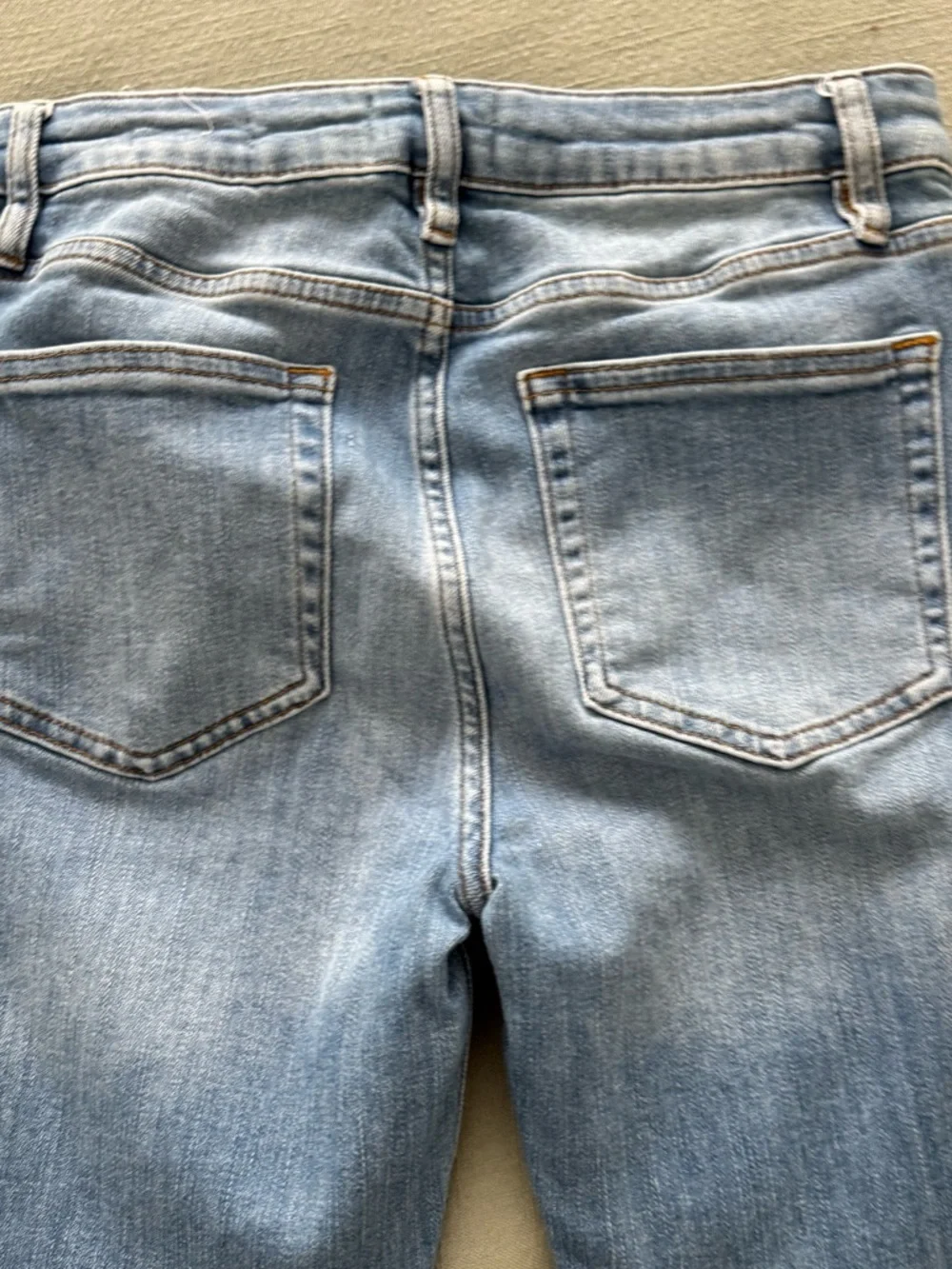FRAME DENIM LE CROP MINI BOOT WAVEY DENIM DESIGNER JEANS SZ 28 - Picture 12 of 16
